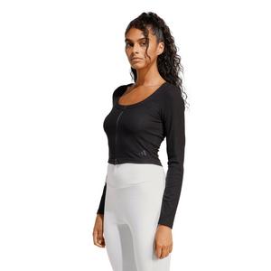 adidas Women's Seasonal Essentials Rib Cardigan -Black