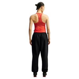 Nike Women's Studio Fleece Heavyweight Oversized High-Rise Joggers - Black/Off-White - BLACK/OFF-WHITE