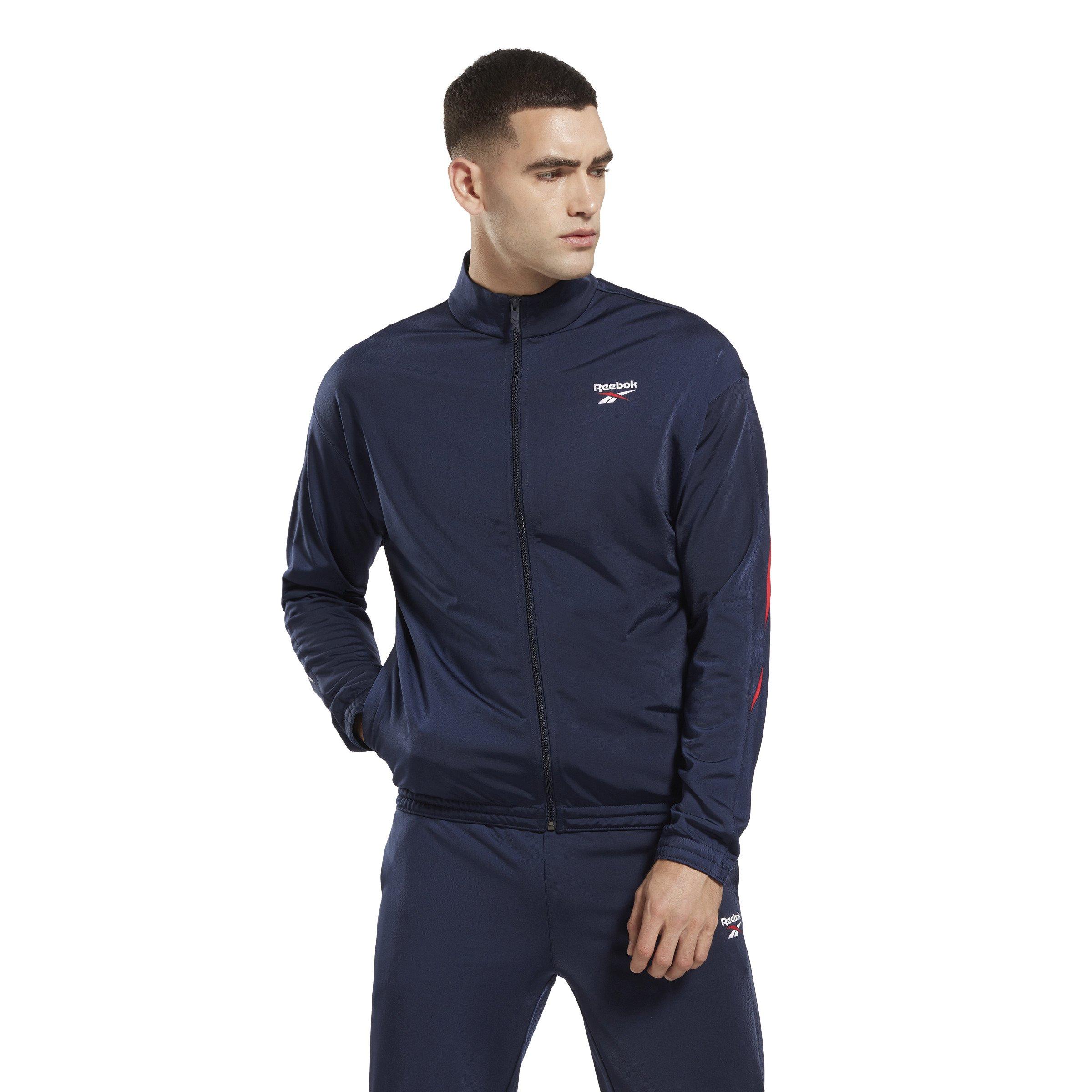 Men's ID Vector Track Jacket- Navy - Hibbett | City Gear