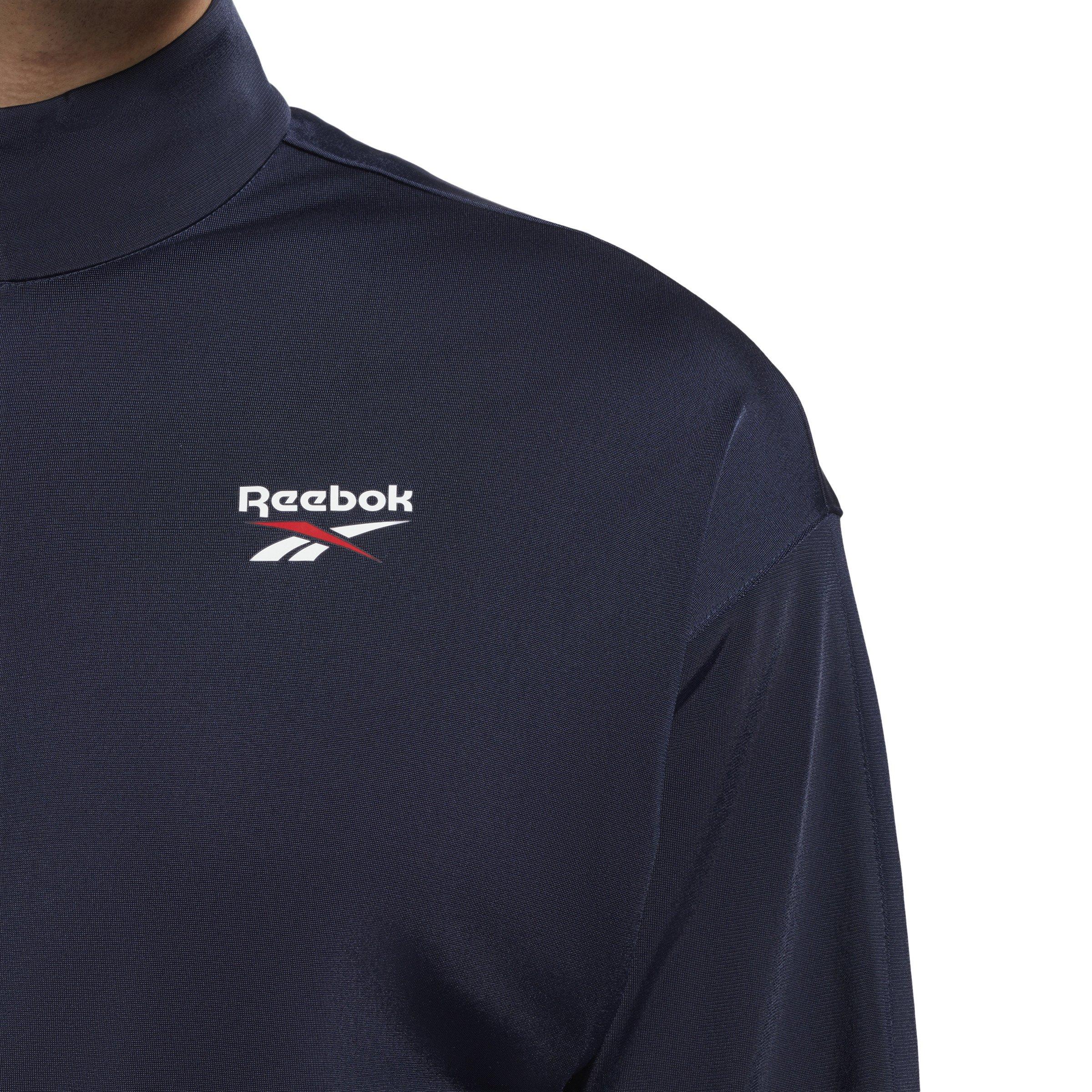 Reebok Men's ID Vector Track Jacket- Navy - NAVY/RED Thumbnail View 4
