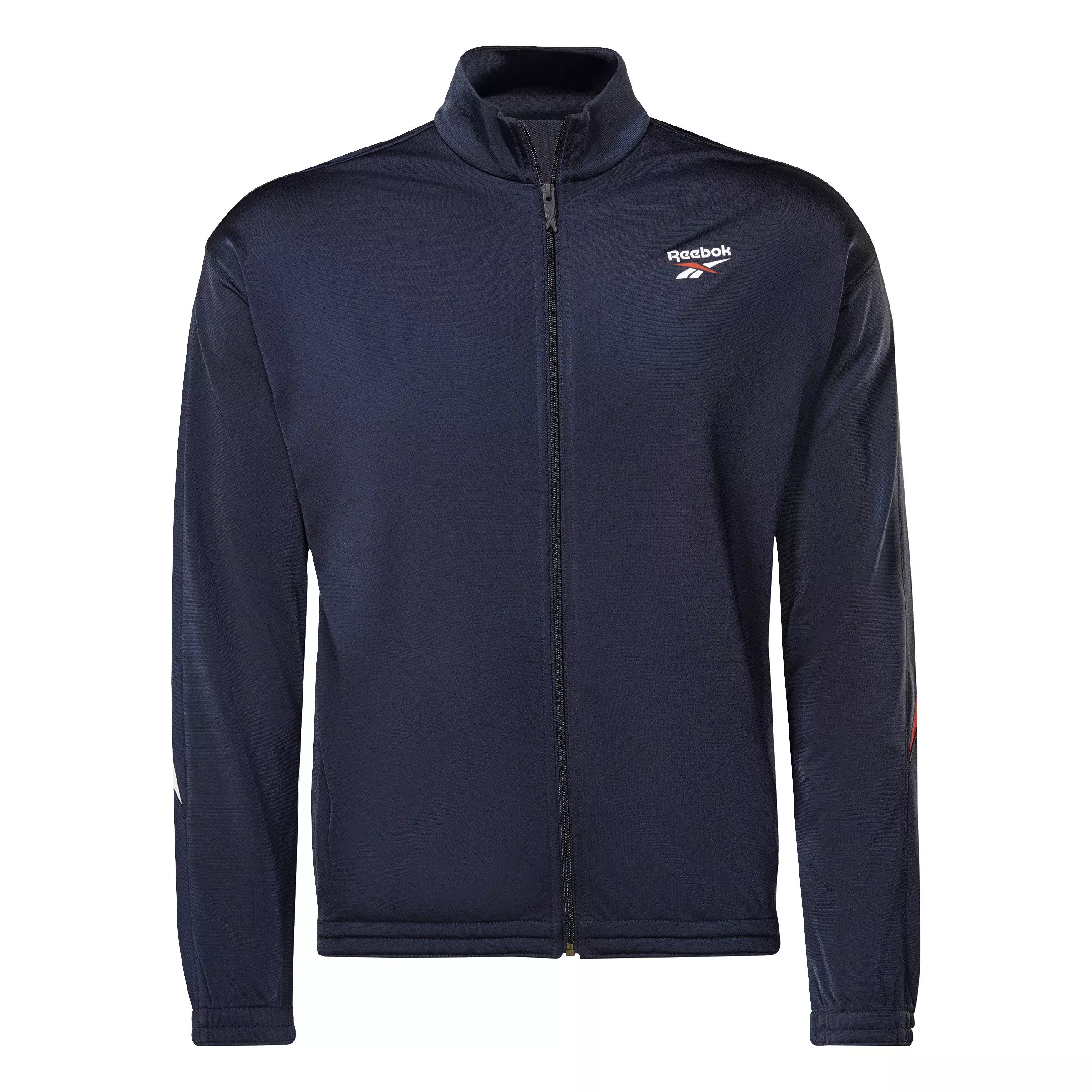 Reebok Men's ID Vector Track Jacket- Navy - NAVY/RED