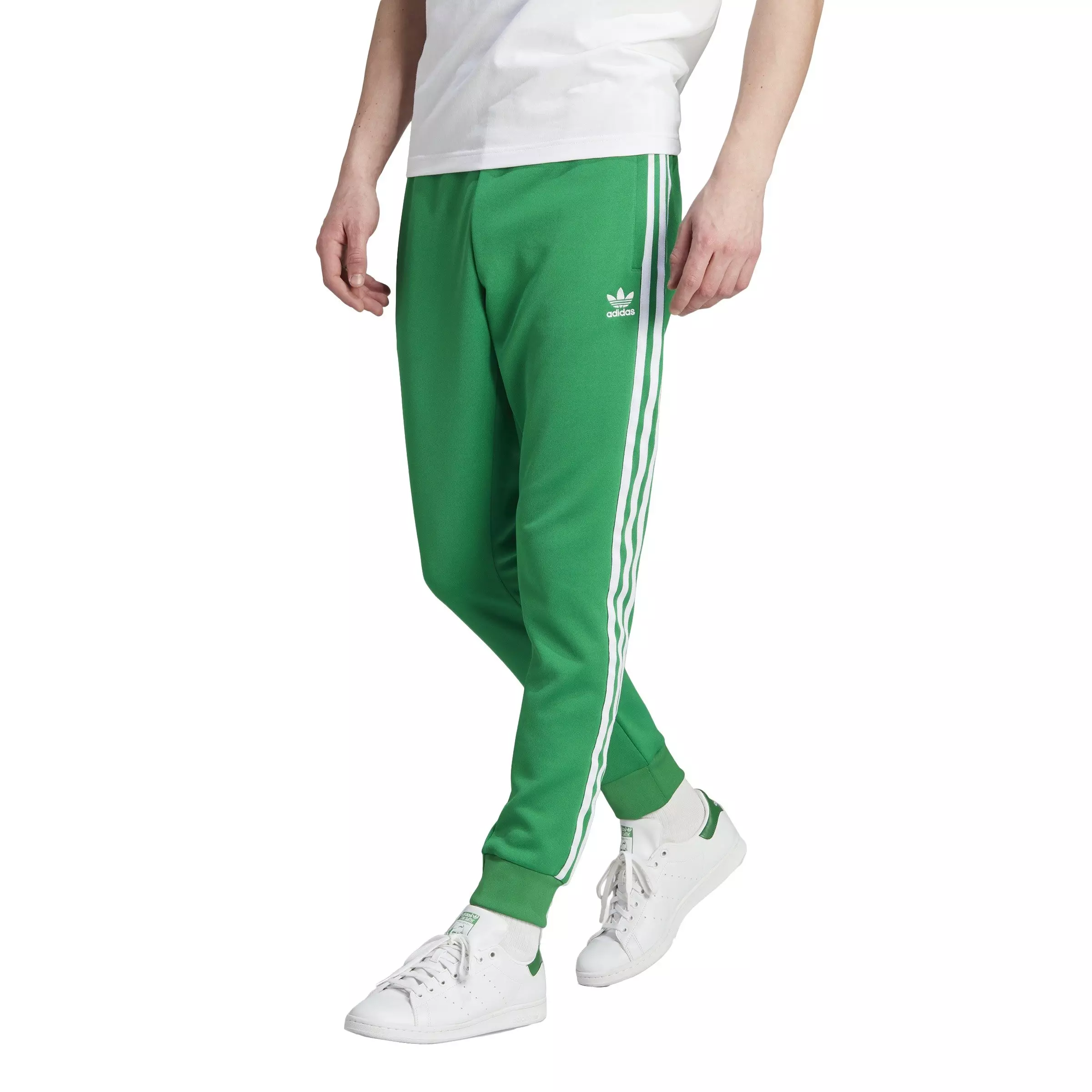 adidas Originals Men's adicolor Classics Superstar Lifestyle Track Pants -Green - GREEN
