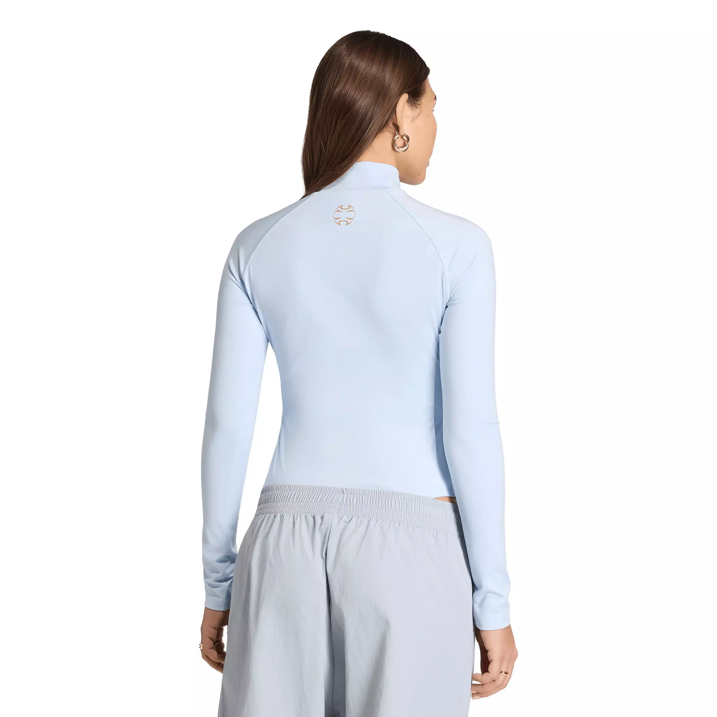 adidas Women's Teamgeist Long Sleeve Bodysuit -Lt Blue - LT BLUE