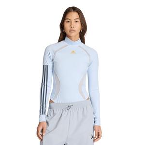 adidas Women's Teamgeist Long Sleeve Bodysuit -Lt Blue