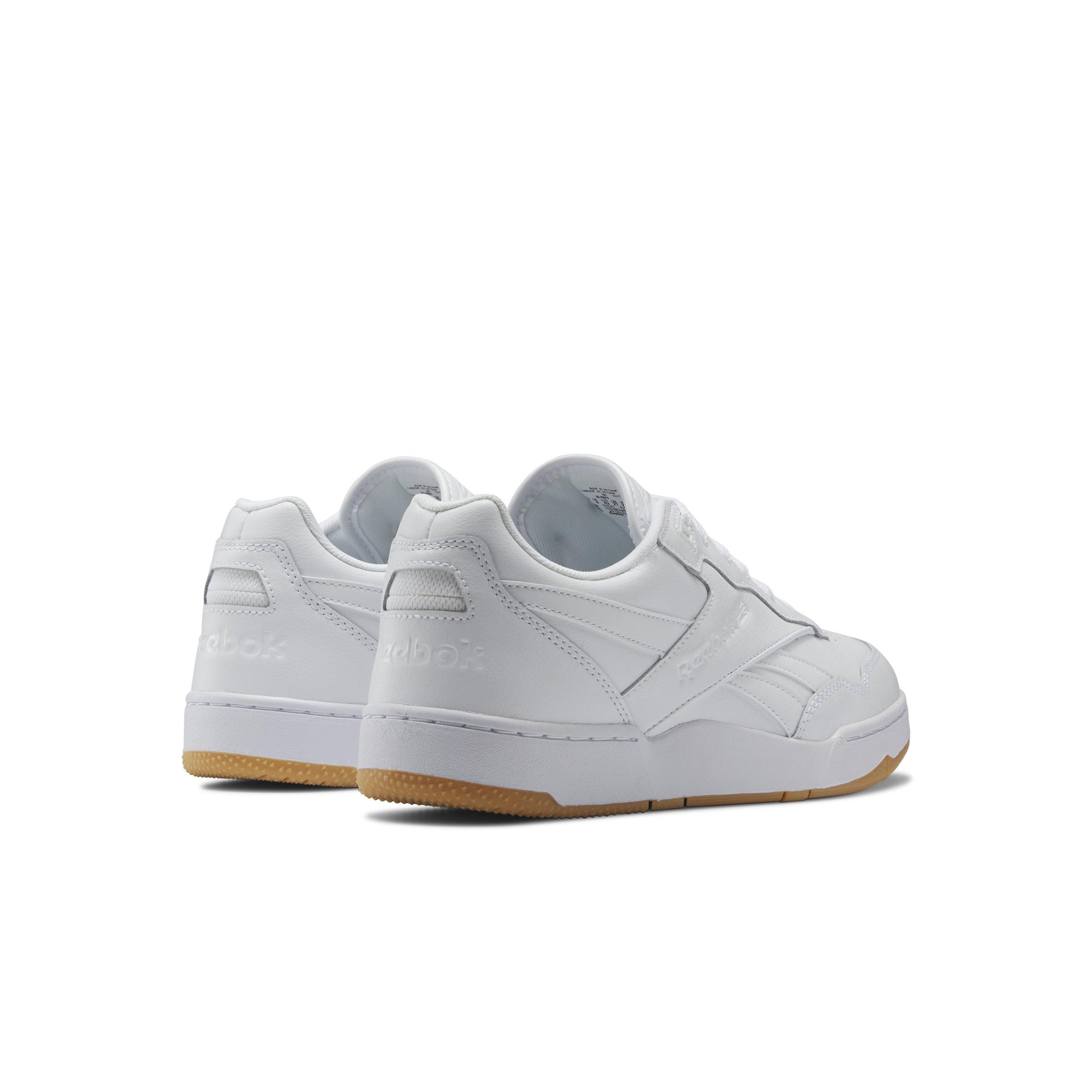 Reebok BB 4000 II Unisex White Leather Low Top Sneakers - White display picture 1