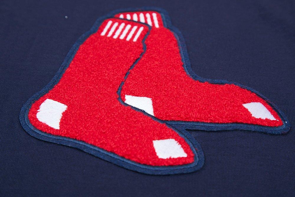 Pro Standard Men's Boston Red Sox Classic Chenille DK PO Hoodie -Navy - NAVY Thumbnail View 5