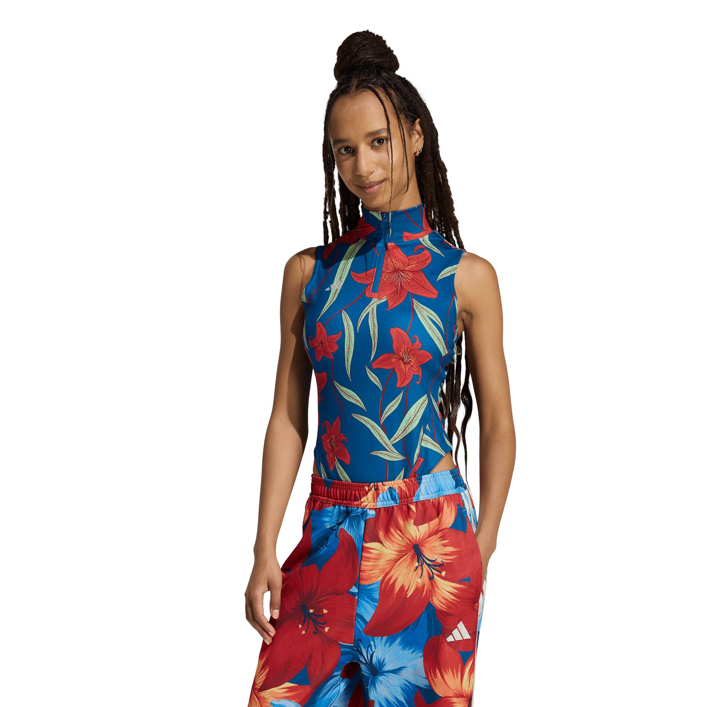 adidas Women's X Farm Rio Bodysuit -Blue/Red/Green - BLUE/RED/GREEN Thumbnail View 1