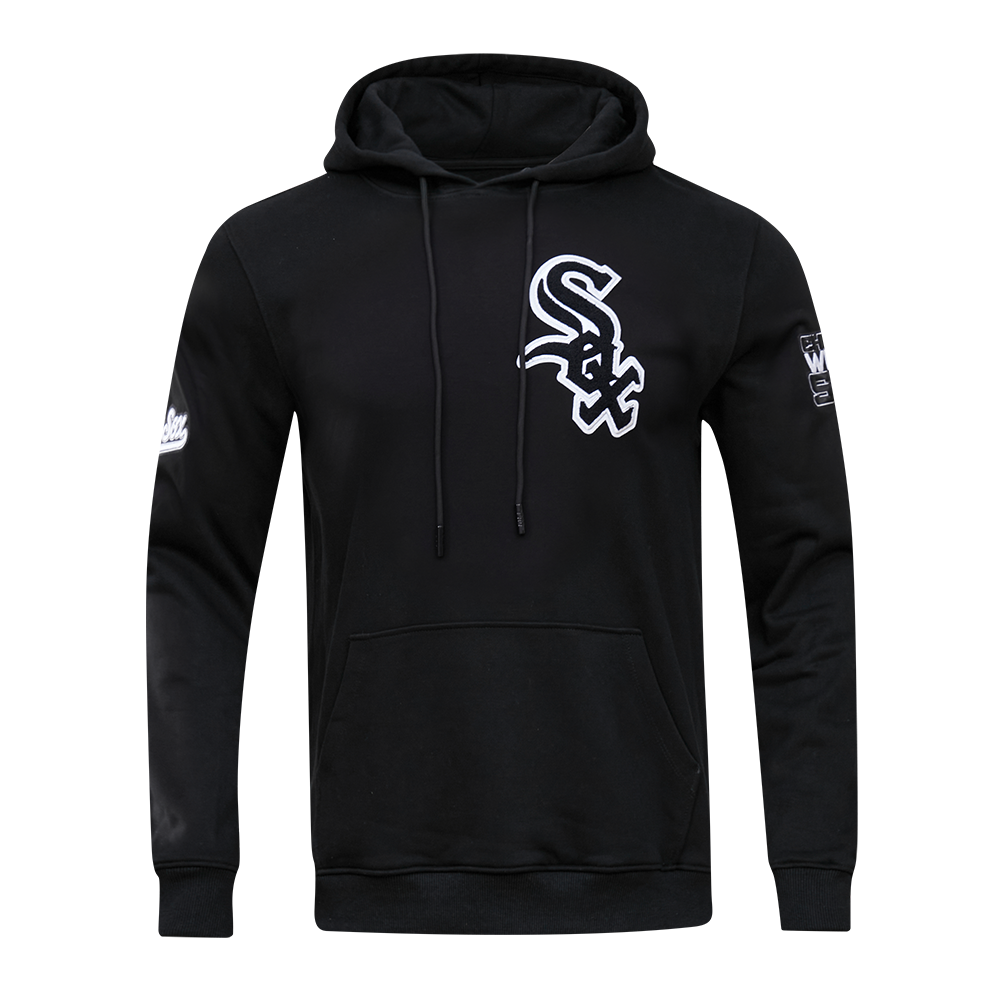 Pro Standard Men's Chicago White Sox Classic Chenille DK PO Hoodie -Black - BLACK Thumbnail View 1
