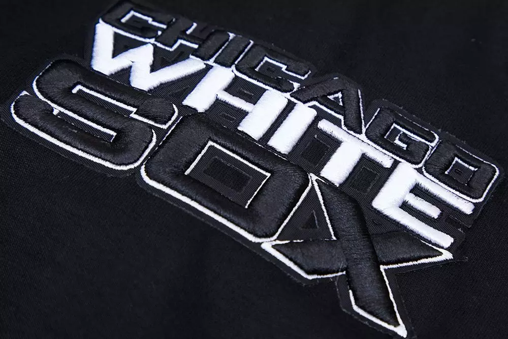 Pro Standard Men's Chicago White Sox Classic Chenille DK PO Hoodie - Black - BLACK