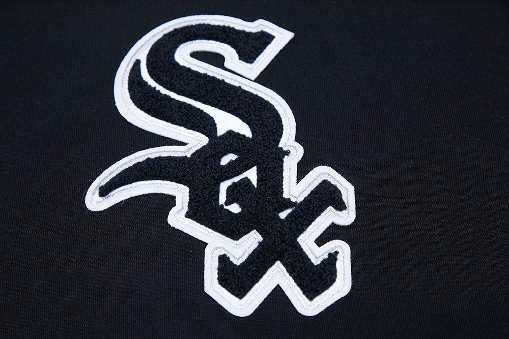 Pro Standard Men's Chicago White Sox Classic Chenille DK PO Hoodie - Black - BLACK Thumbnail View 7