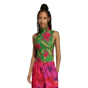 adidas Women's X Farm Rio Bodysuit -Lime/Magenta/Green