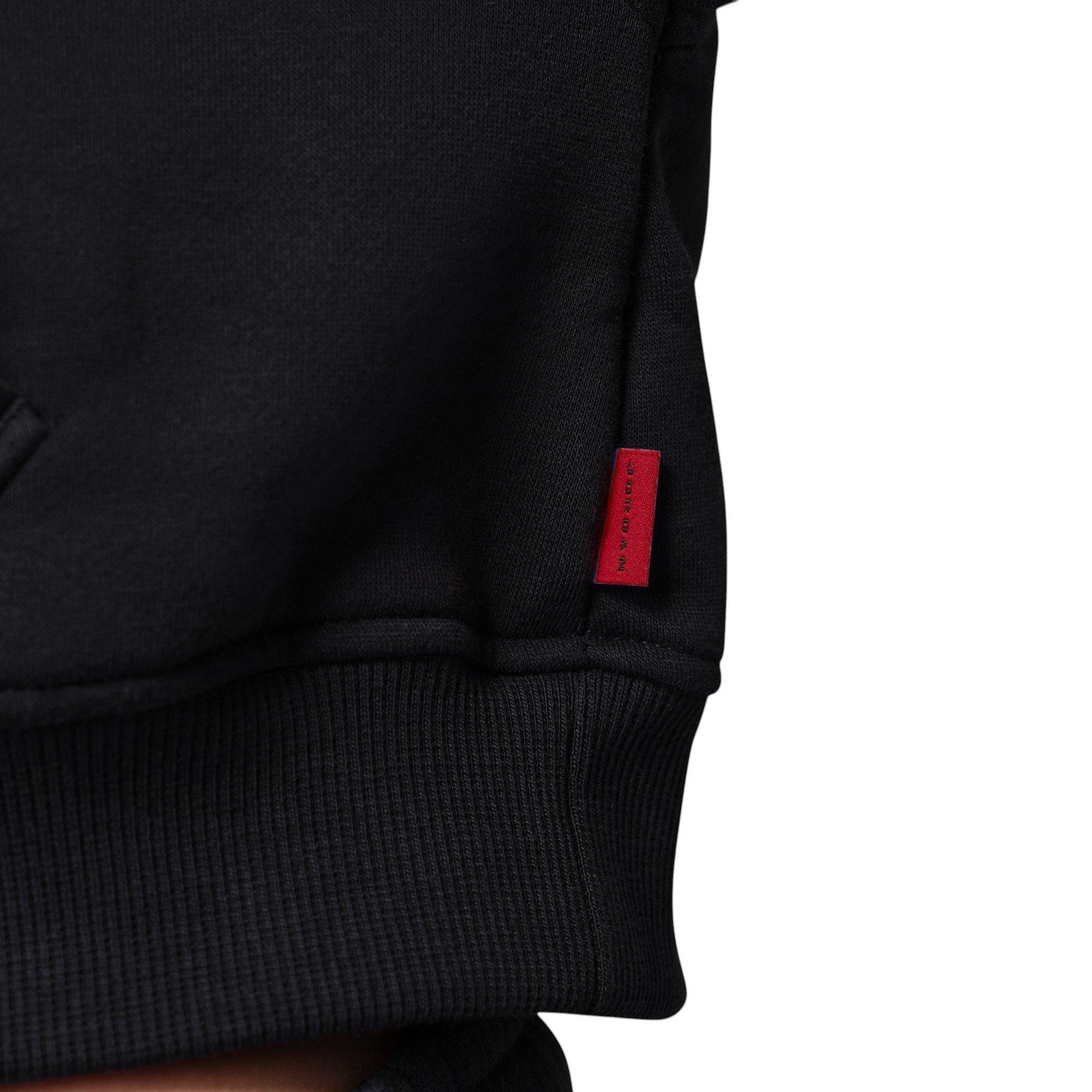 Jordan Women's Brooklyn Cropped Full-Zip Hooded Jacket - Black - BLACK