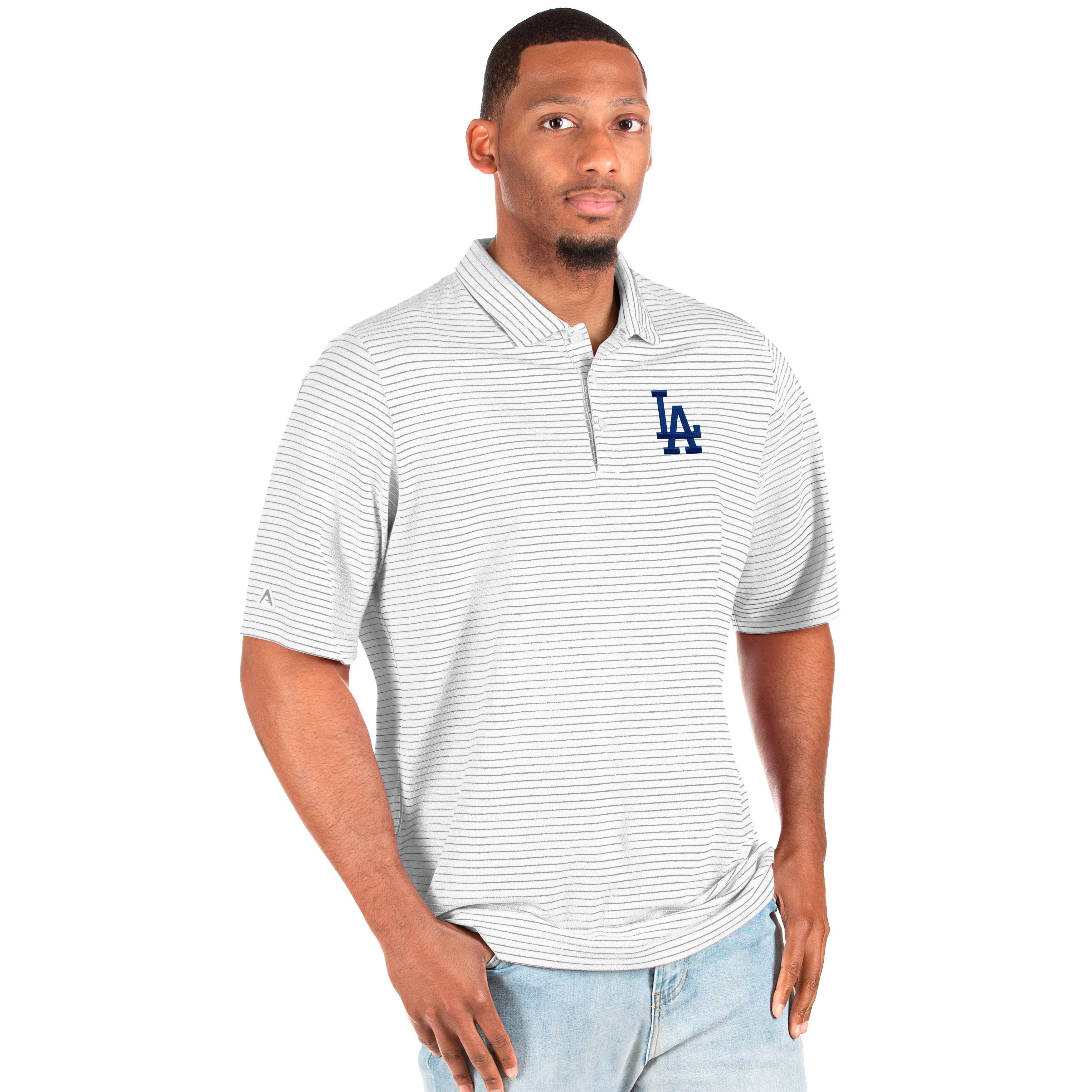 Los Angeles Dodgers Antigua Blue Esteem Big and Tall Polo