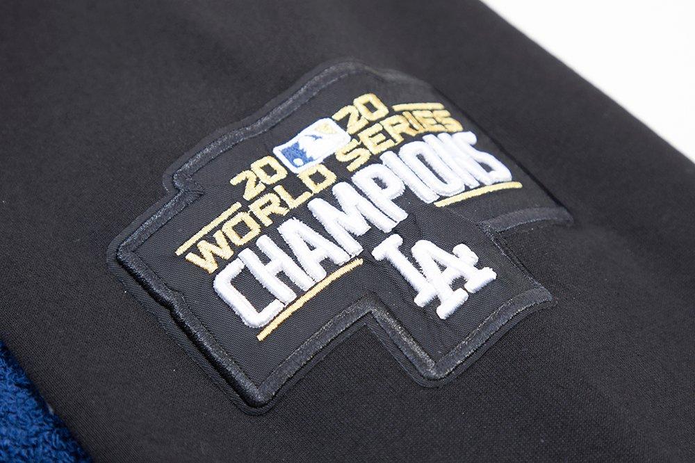 Pro Standard Men's Los Angeles Dodgers Classic Chenille DK PO Hoodie -Black - BLACK Thumbnail View 7
