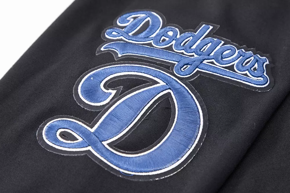 Pro Standard Men's Los Angeles Dodgers Classic Chenille DK PO Hoodie -Black - BLACK