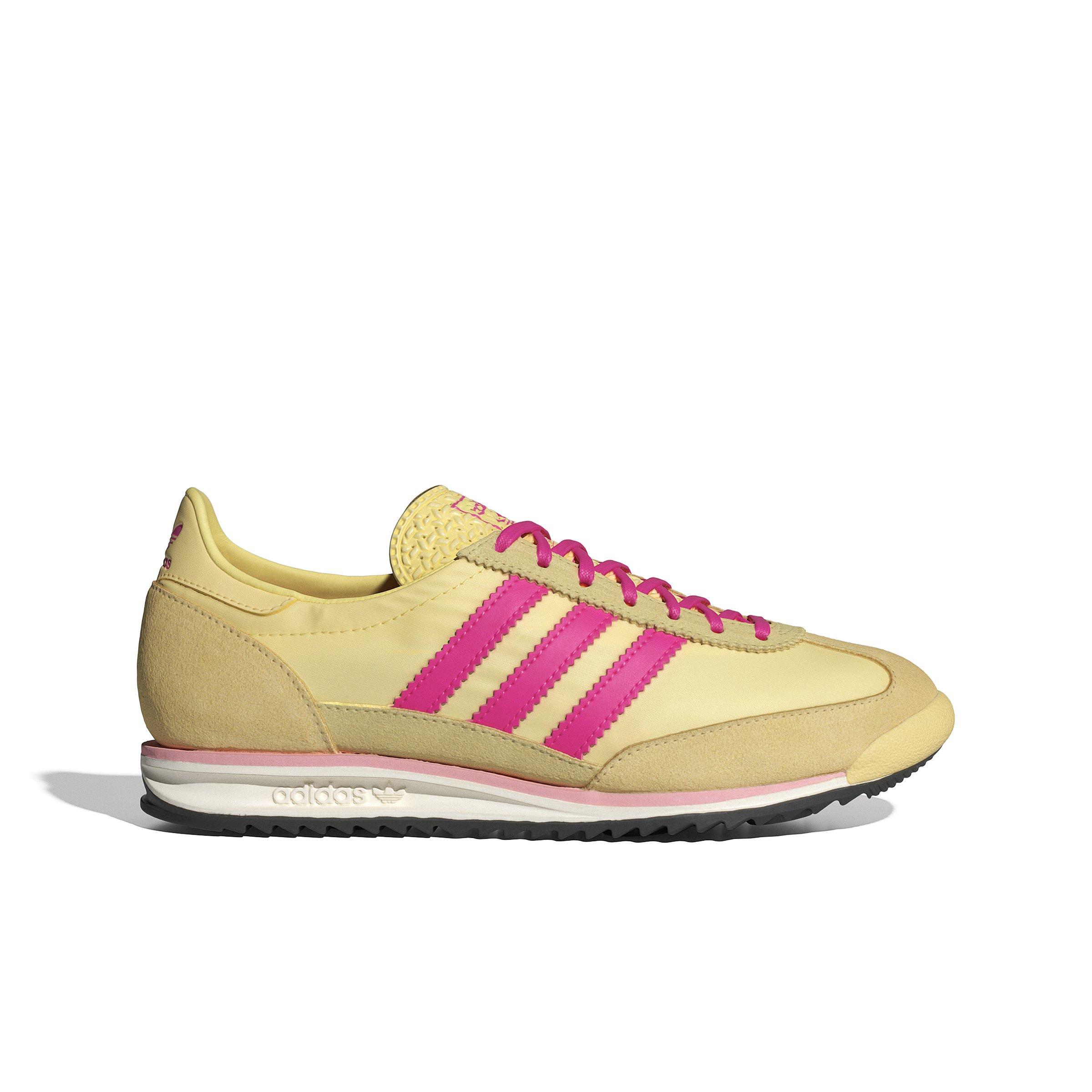 adidas Originals SL 72 OG "Almost Yellow/Core Black/Shock Pink" Women's Shoe - YELLOW/BLACK/PINK Thumbnail View 1