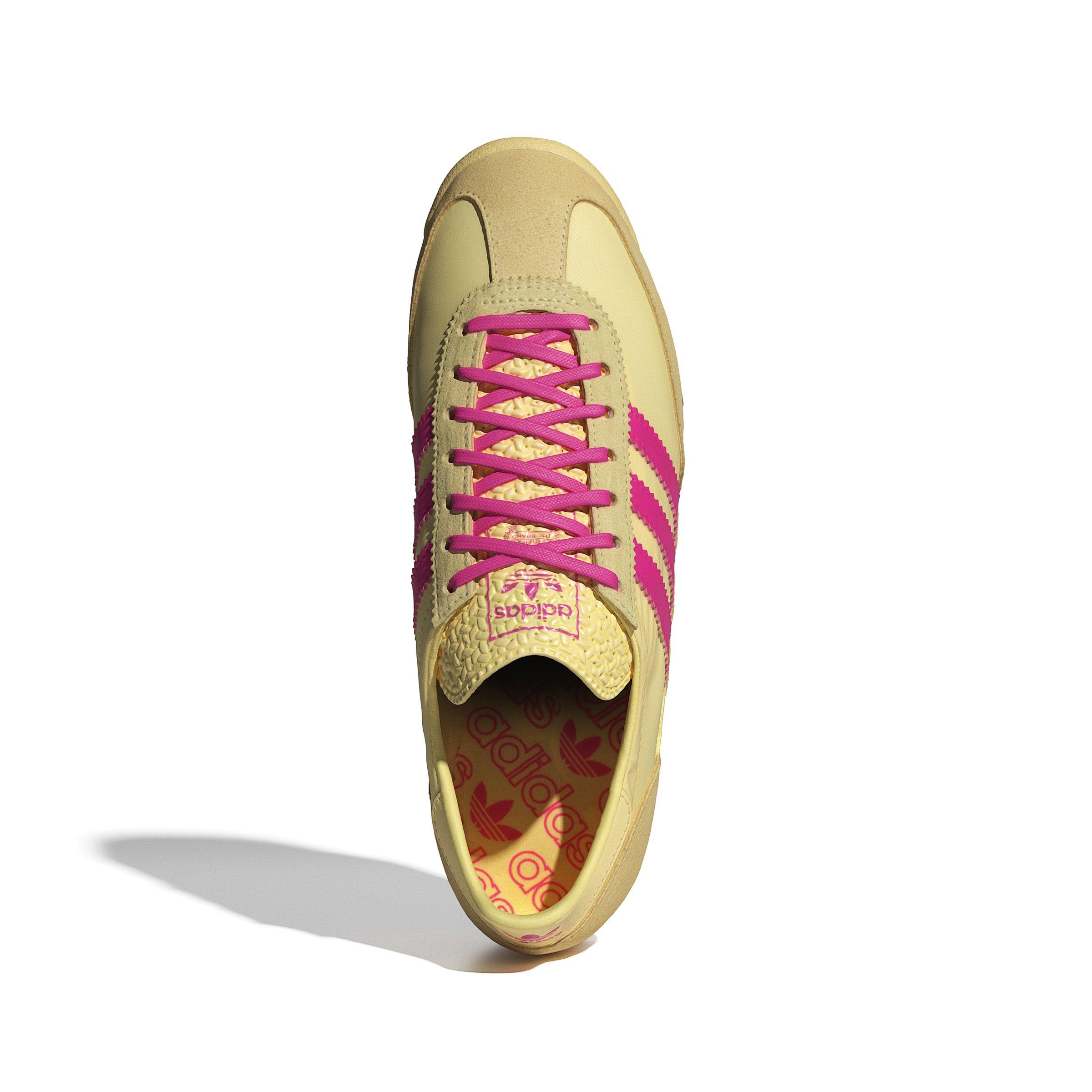 adidas Originals SL 72 OG "Almost Yellow/Core Black/Shock Pink" Women's Shoe - YELLOW/BLACK/PINK Thumbnail View 5