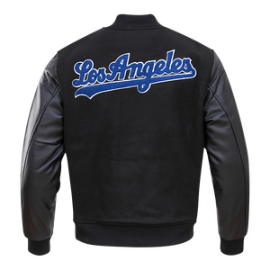 Pro Standard Men's Los Angeles Dodgers Classic Wool Varsity Jacket -Black