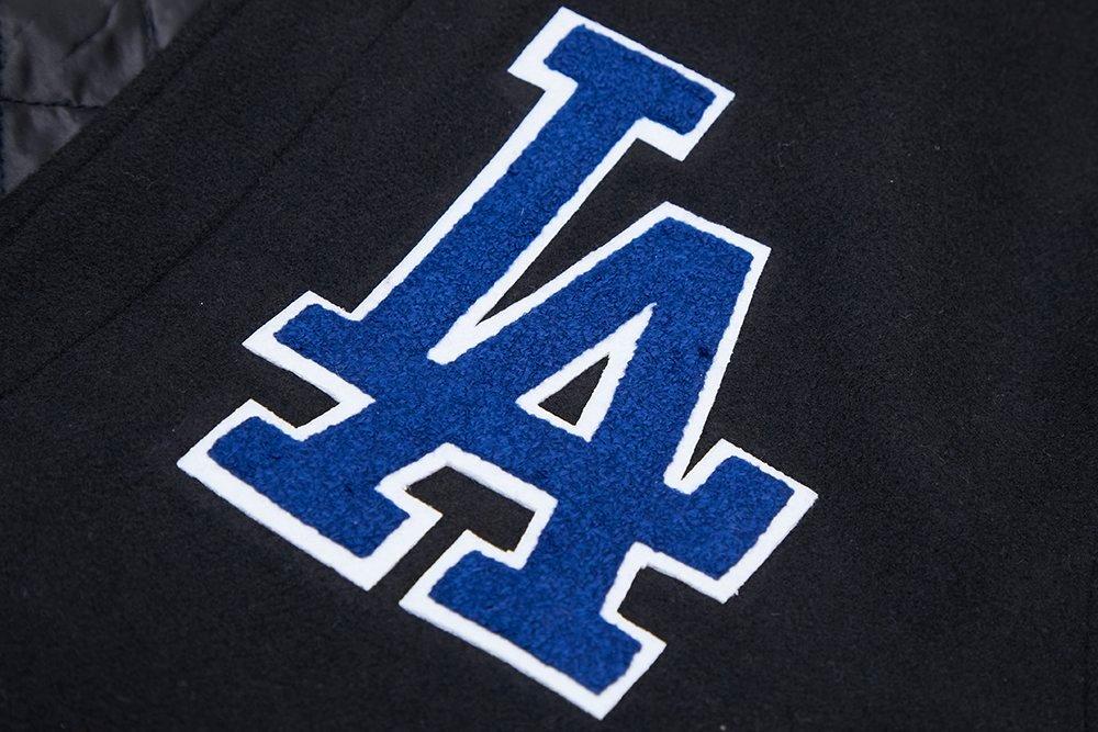 Pro Standard Men's Los Angeles Dodgers Classic Wool Varsity Jacket - Black - BLACK Thumbnail View 5