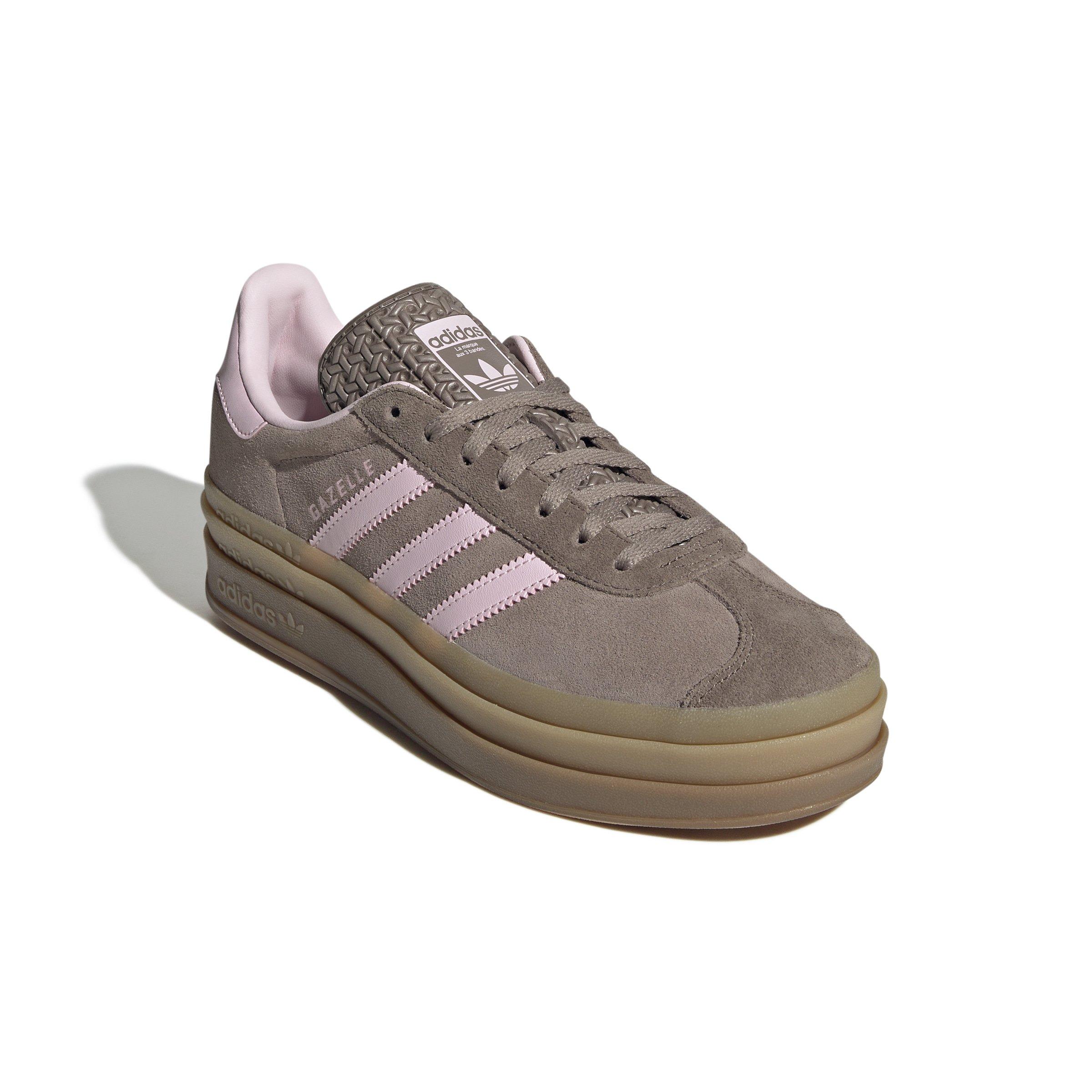 adidas Originals Gazelle Bold "Trace Brown/Clear Pink/Earth Strata" Women's Shoe - BROWN/PINK/STRATA Thumbnail View 3