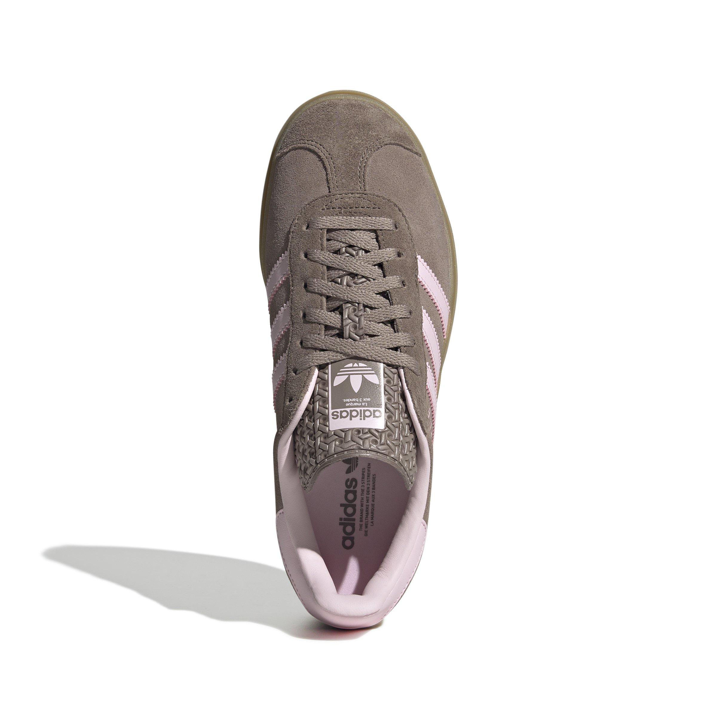 adidas Originals Gazelle Bold "Trace Brown/Clear Pink/Earth Strata" Women's Shoe - BROWN/PINK/STRATA Thumbnail View 5