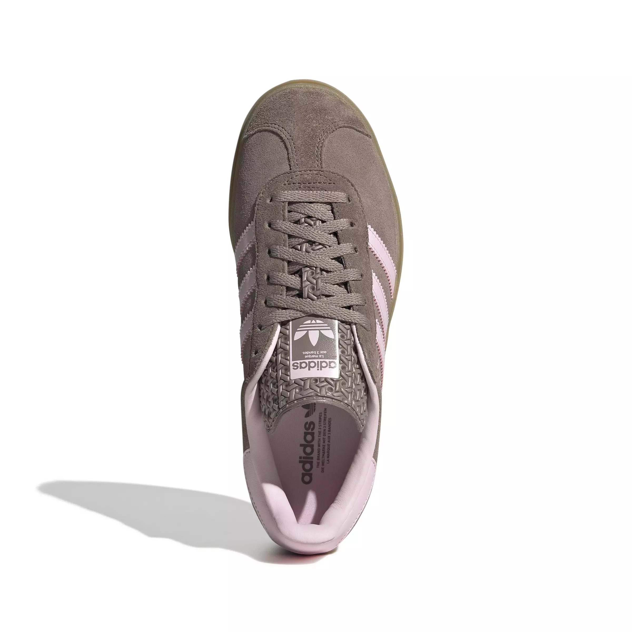 adidas Originals Gazelle Bold "Trace Brown/Clear Pink/Earth Strata" Women's Shoe - BROWN/PINK/STRATA