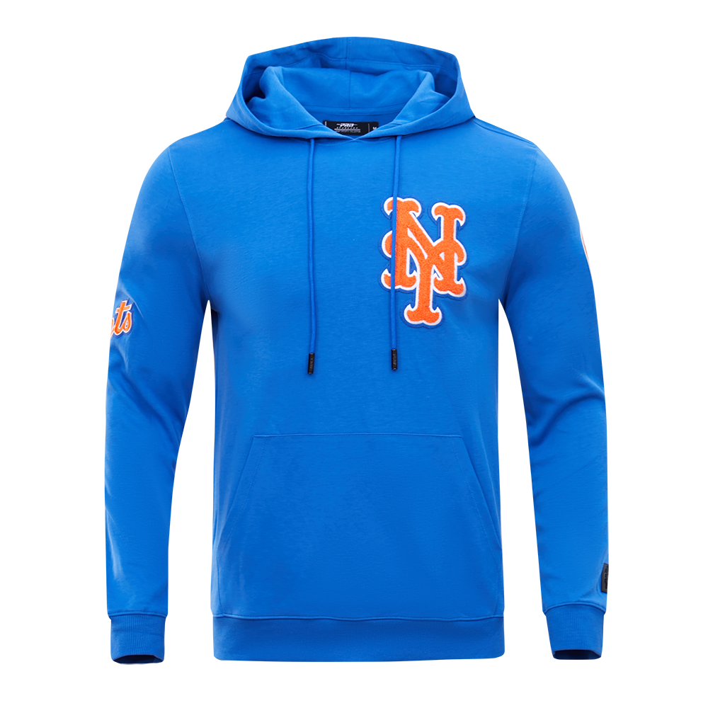 Pro Standard Men's New York Mets Classic Chenille DK PO Hoodie -Royal Blue - ROYAL BLUE Thumbnail View 1
