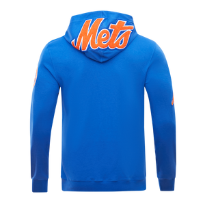 Pro Standard Men's New York Mets Classic Chenille DK PO Hoodie -Royal Blue