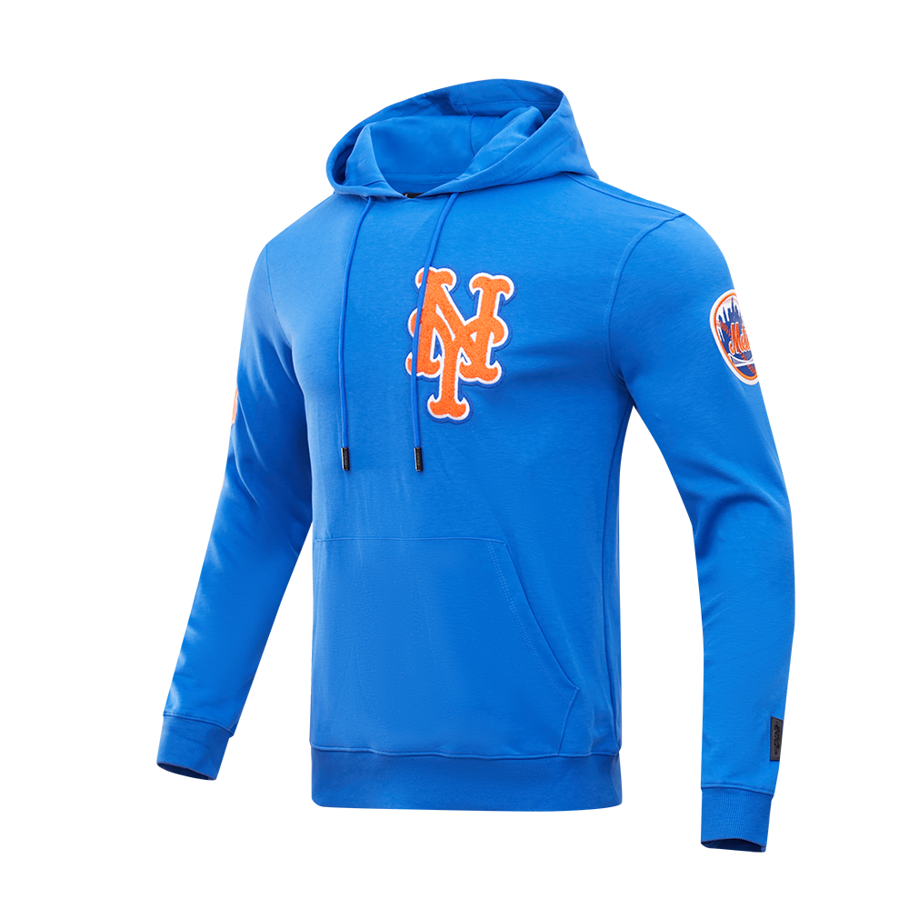Pro Standard Men's New York Mets Classic Chenille DK PO Hoodie -Royal Blue - ROYAL BLUE Thumbnail View 3