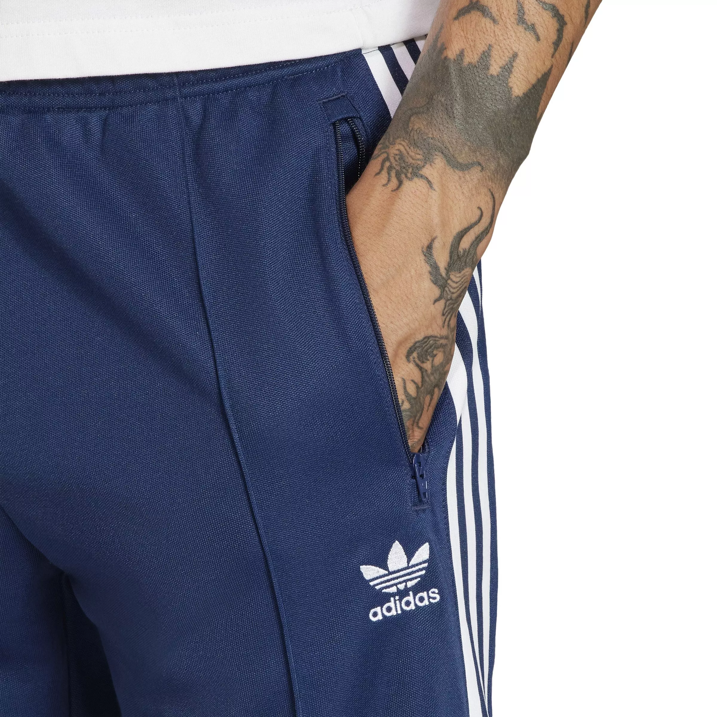 adidas Originals Men's adicolor Classics Beckenbauer Track Pants -Blue - BLUE