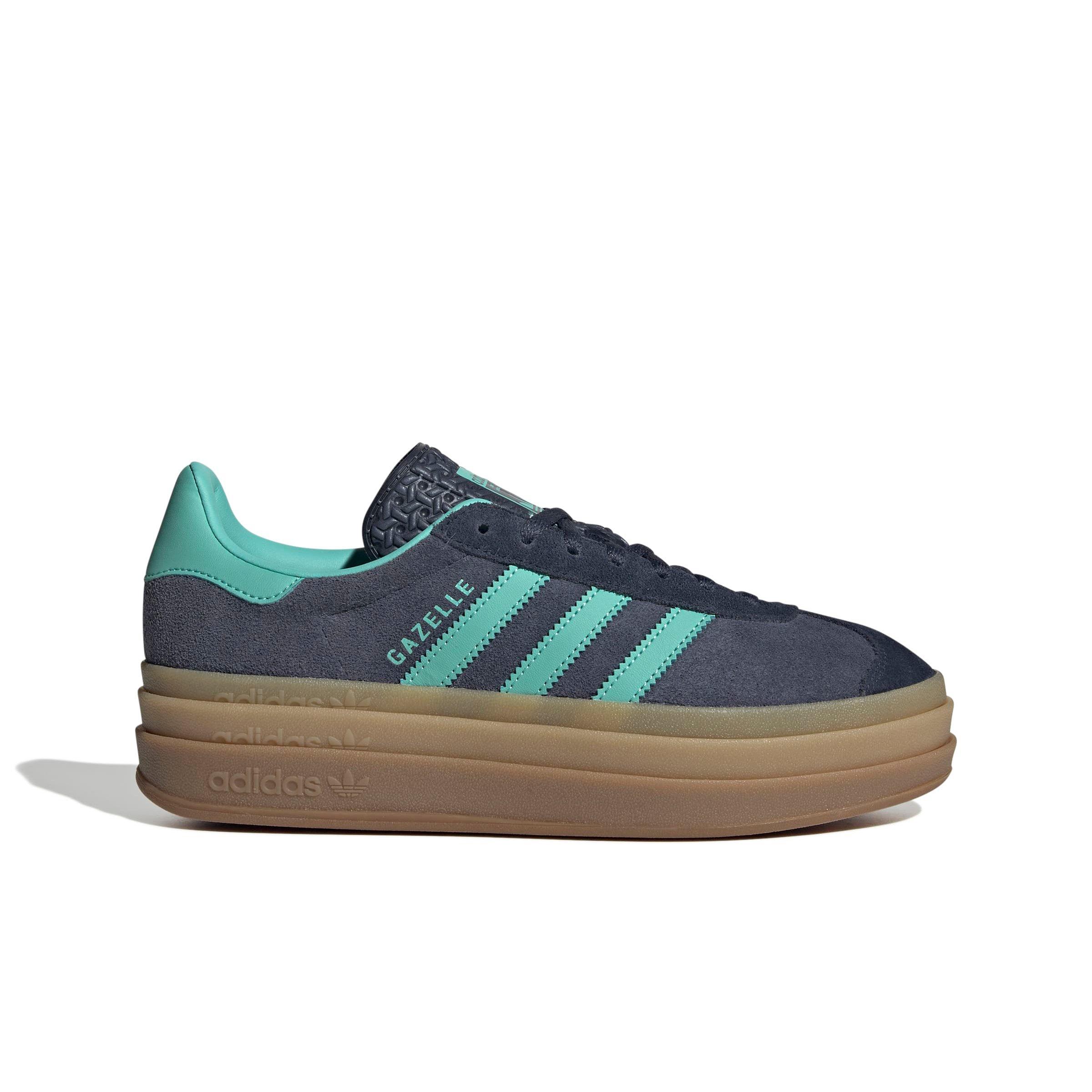 adidas Originals Gazelle Bold "Shadow Navy/Acid Mint/Legend Ink" Women's Shoe - NAVY/MINT/INK Thumbnail View 1