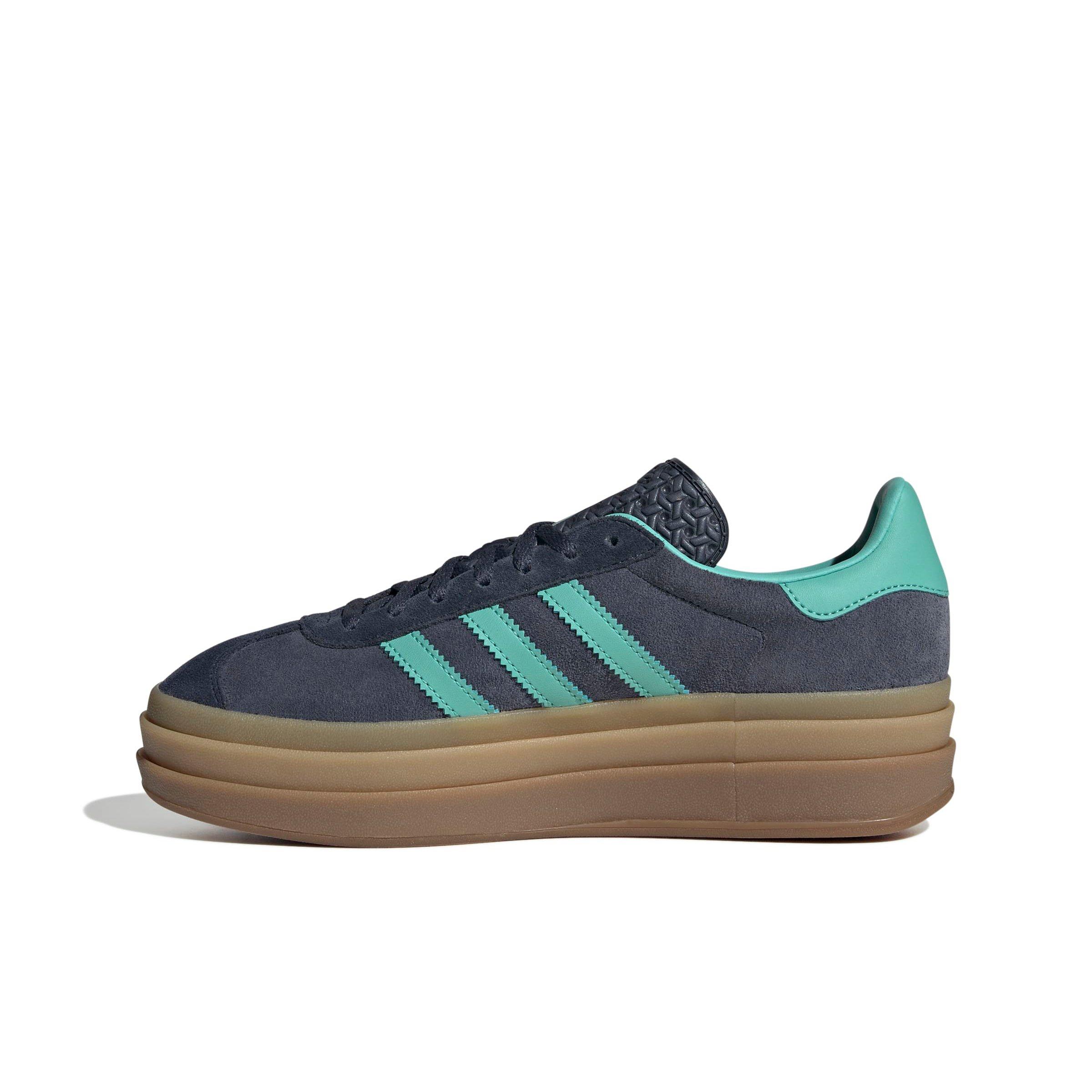 adidas Originals Gazelle Bold "Shadow Navy/Acid Mint/Legend Ink" Women's Shoe - NAVY/MINT/INK Thumbnail View 2