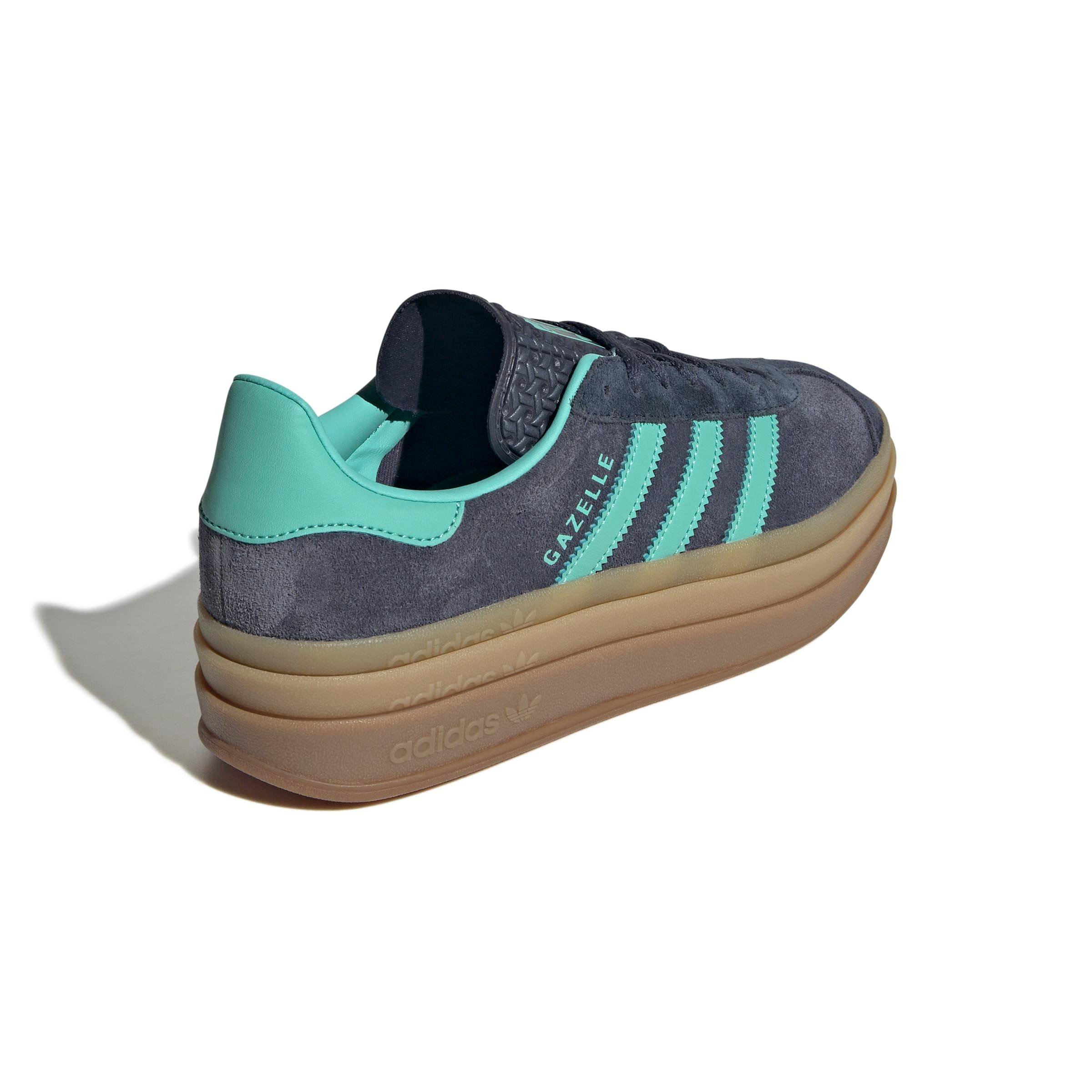 adidas Originals Gazelle Bold "Shadow Navy/Acid Mint/Legend Ink" Women's Shoe - NAVY/MINT/INK Thumbnail View 4