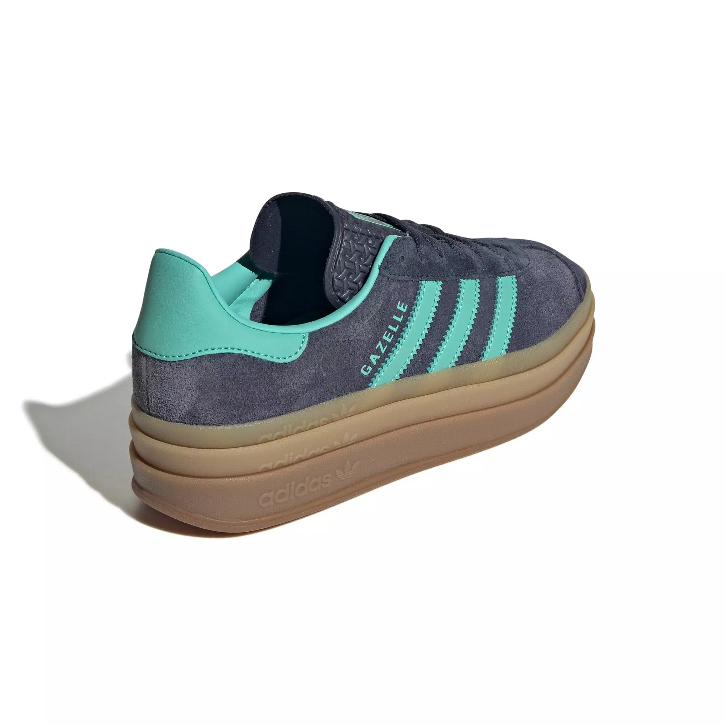 adidas Originals Gazelle Bold "Shadow Navy/Acid Mint/Legend Ink" Women's Shoe - NAVY/MINT/INK