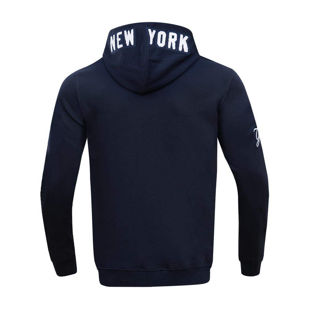 Pro Standard Men's New York Yankees Classic Chenille DK PO Hoodie -Navy - NAVY Thumbnail View 2