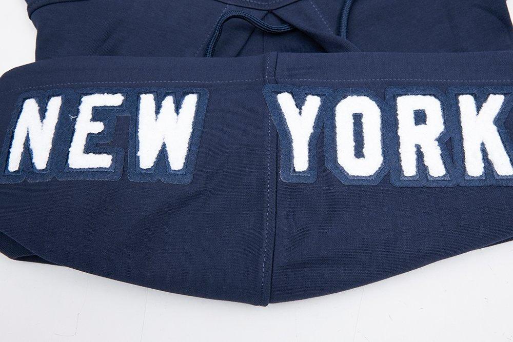 Pro Standard Men's New York Yankees Classic Chenille DK PO Hoodie -Navy - NAVY Thumbnail View 5