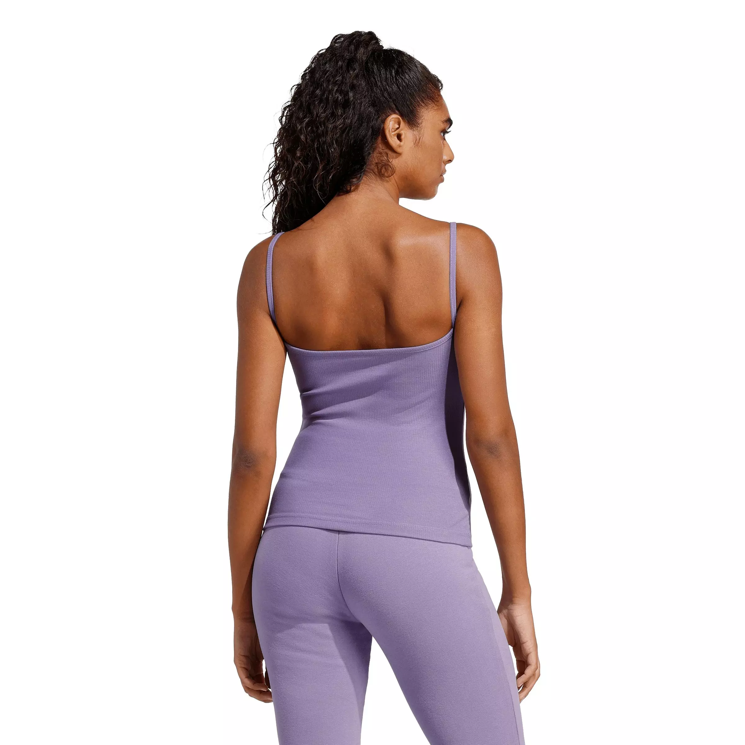 adidas Women's Seasonal Essentials Rib Top - Lilac - LILAC
