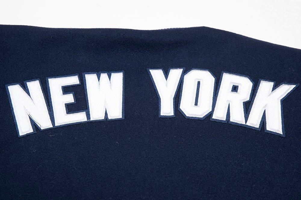 Pro Standard Men's New York Yankees Classic Wool Varsity Jacket - Navy - NAVY Thumbnail View 5