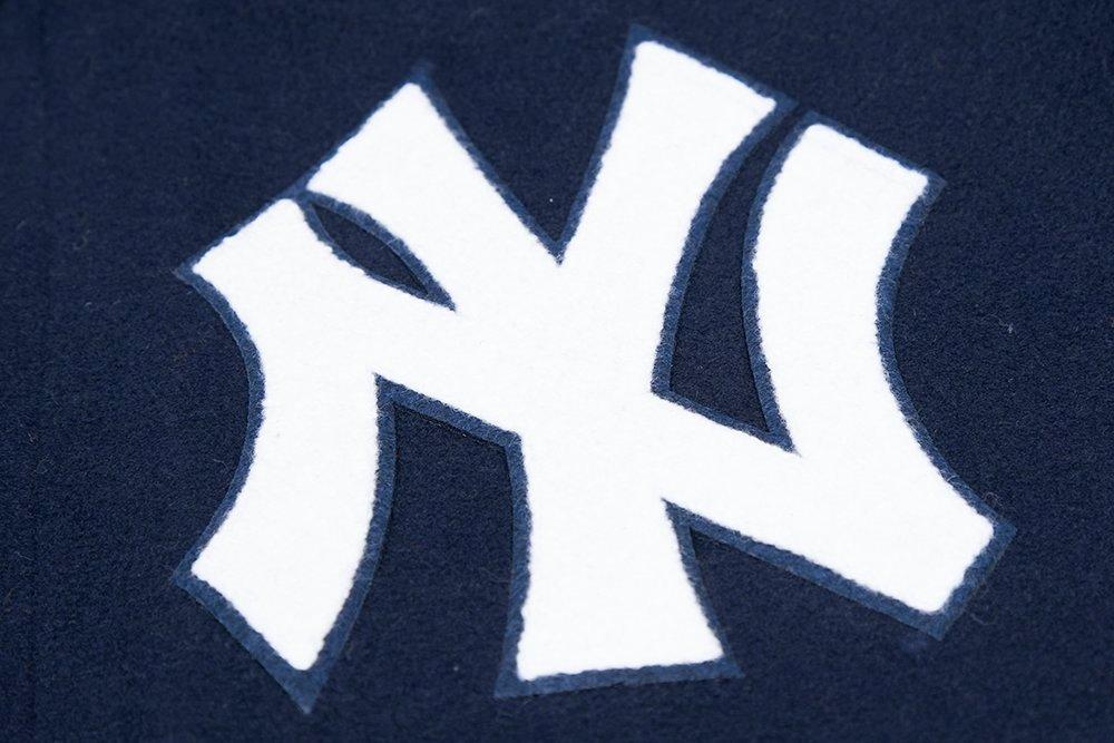 Pro Standard Men's New York Yankees Classic Wool Varsity Jacket -Navy - NAVY Thumbnail View 8