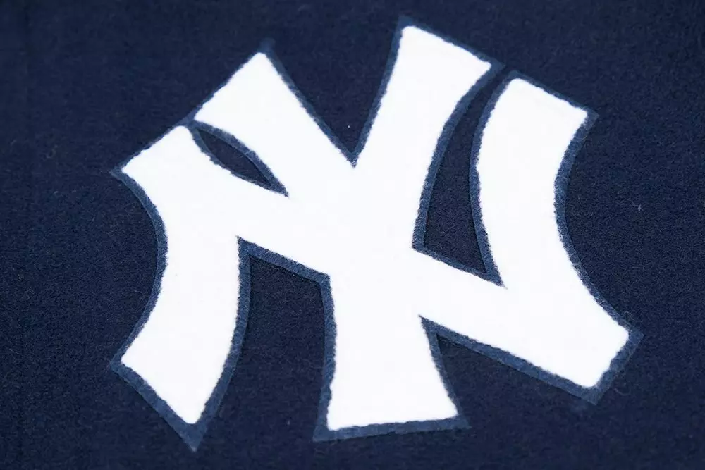 Pro Standard Men's New York Yankees Classic Wool Varsity Jacket -Navy - NAVY