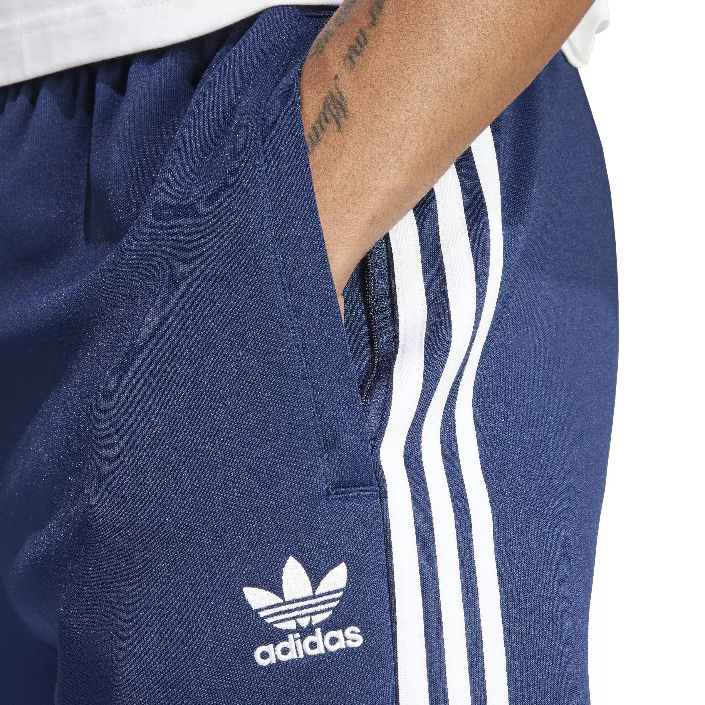 adidas Originals Men's Adicolor Classics Superstar Lifestyle Track Pants -Blue - BLUE