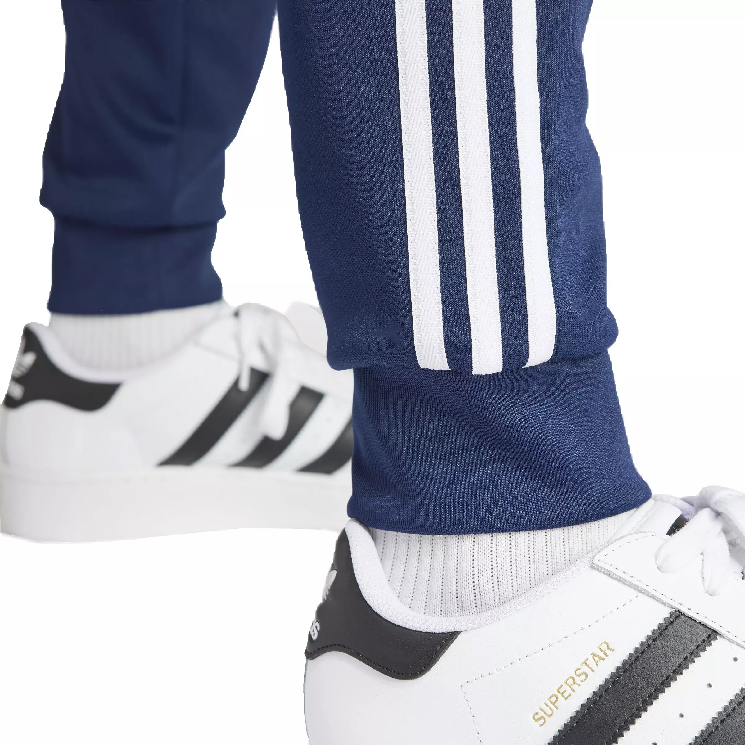 adidas Originals Men's Adicolor Classics Superstar Lifestyle Track Pants -Blue - BLUE