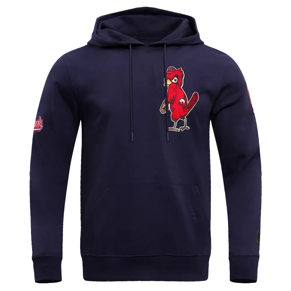 Pro Standard Men's St. Louis Cardinals Classic Chenille Dark Pullover Hoodie - Navy - NAVY