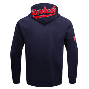 Pro Standard Men's St. Louis Cardinals Classic Chenille DK PO Hoodie -Navy
