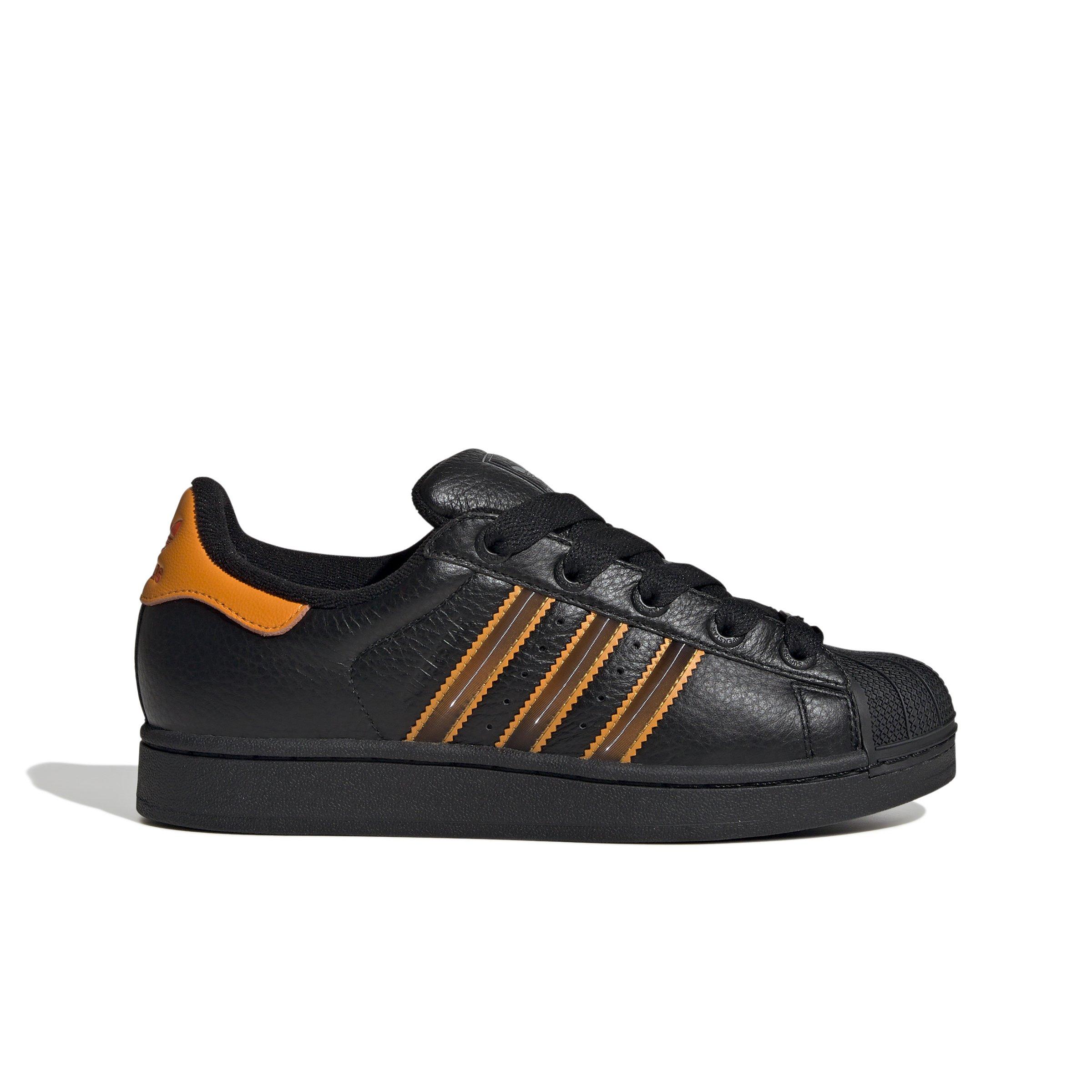 adidas Originals Superstar II "Core Black/Crew Orange/Semi Impact Orange" Women's Shoe - BLACK/ORANGE/ORANGE Thumbnail View 1