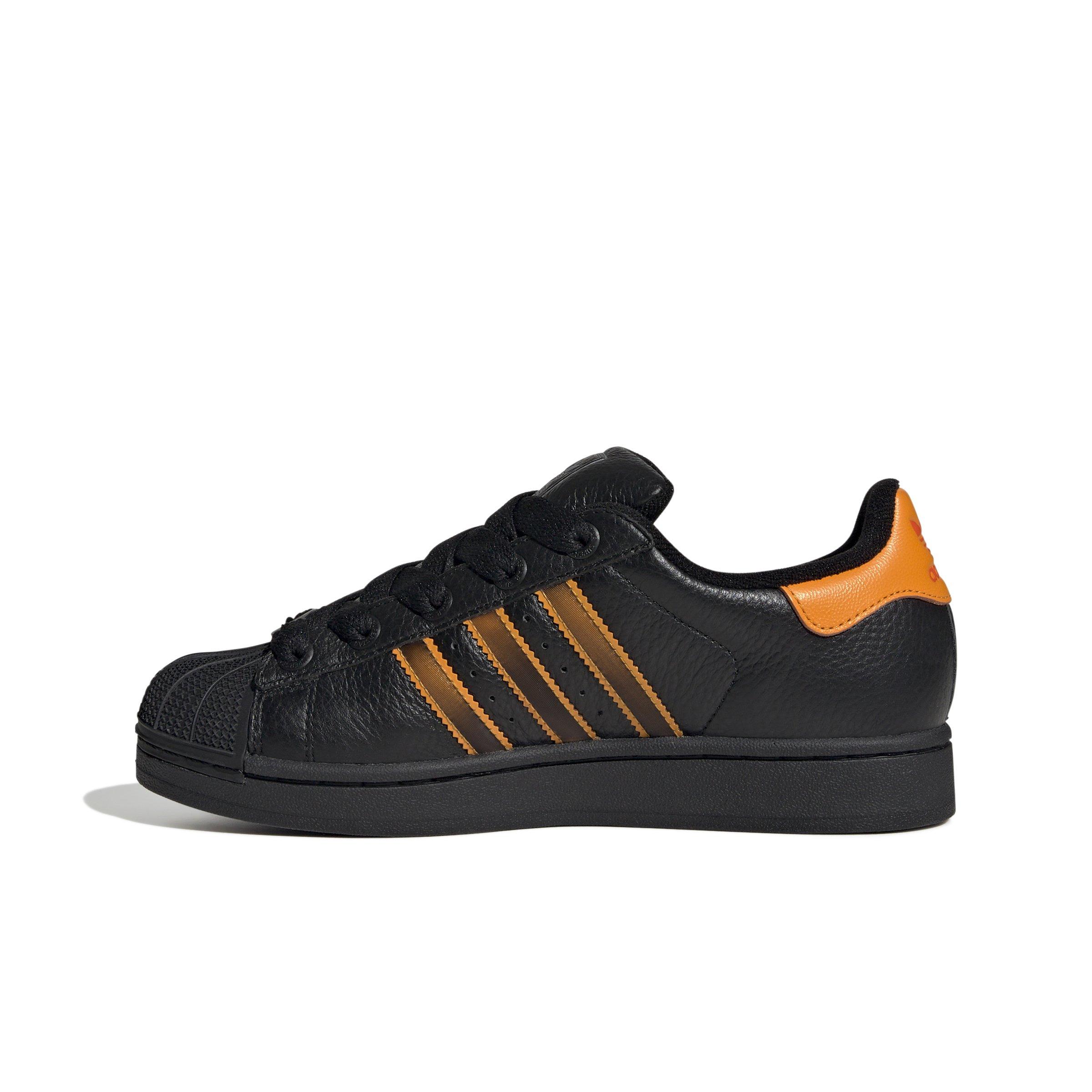 adidas Originals Superstar II "Core Black/Crew Orange/Semi Impact Orange" Women's Shoe - BLACK/ORANGE/ORANGE Thumbnail View 2