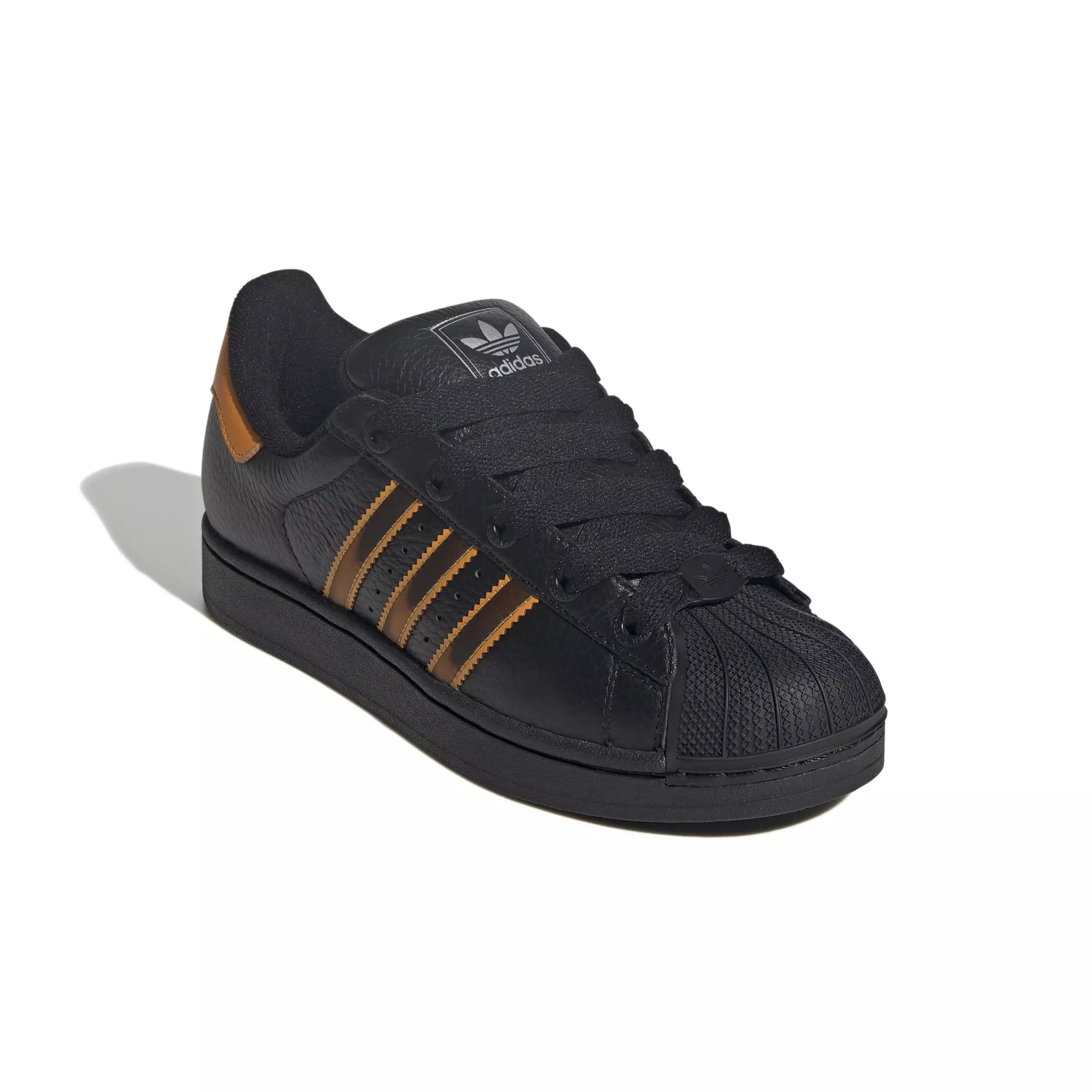 adidas Originals Superstar II "Core Black/Crew Orange/Semi Impact Orange" Women's Shoe - BLACK/ORANGE/ORANGE