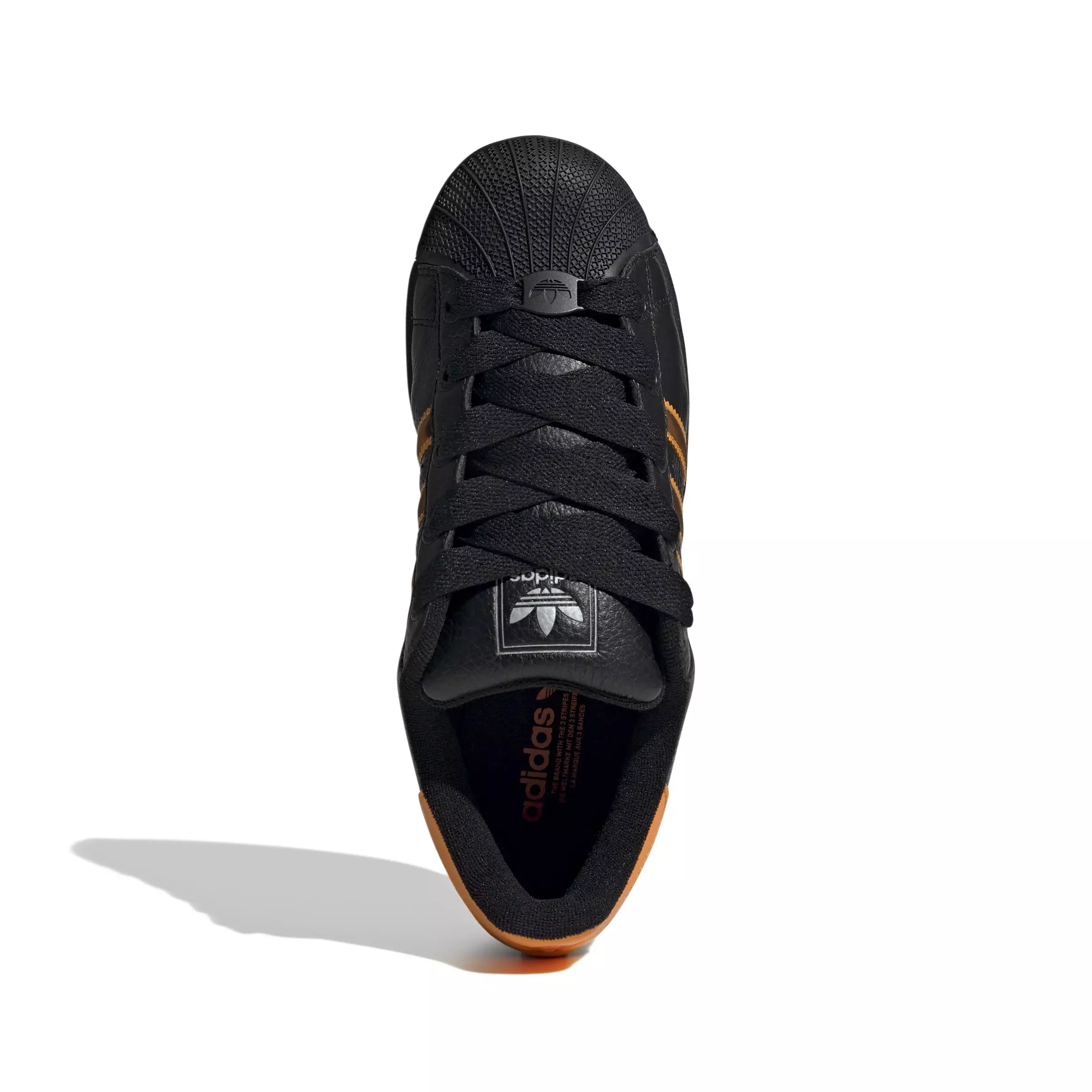 adidas Originals Superstar II "Core Black/Crew Orange/Semi Impact Orange" Women's Shoe - BLACK/ORANGE/ORANGE