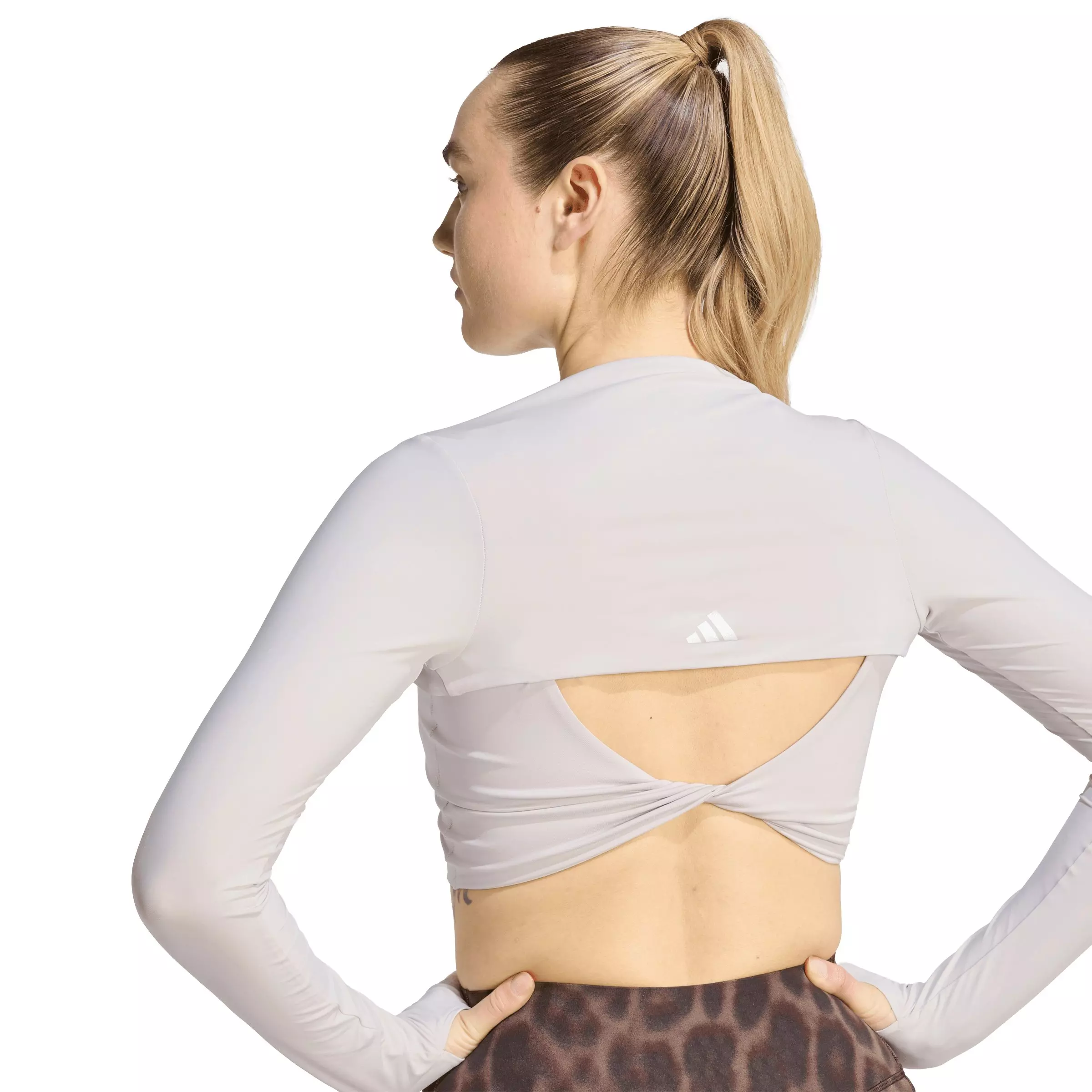 adidas Women's Power Essentials Workout Contour Shrug - Light Purple - LIGHT PURPLE