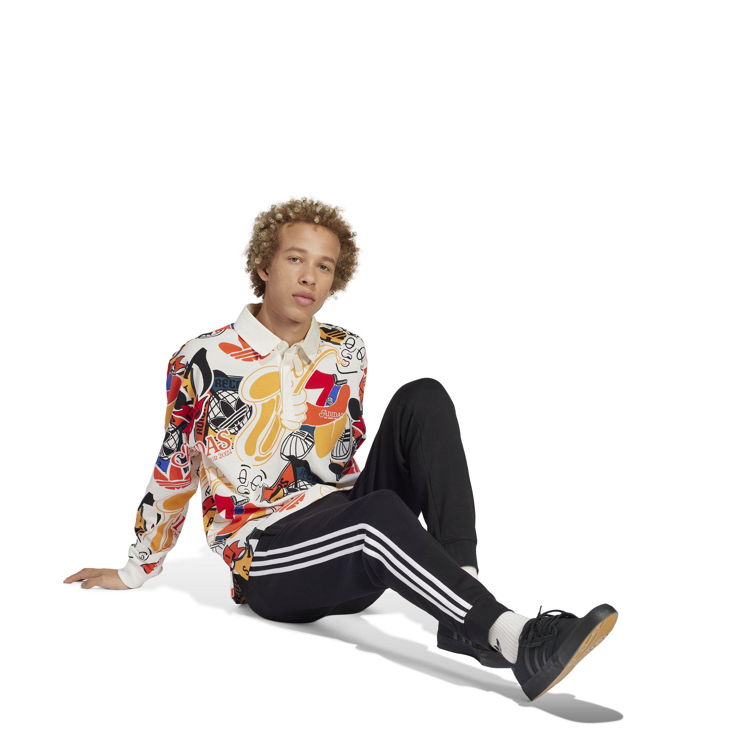 adidas Originals Men's adicolor 3-Stripes Lifestyle Joggers -Black - BLACK Thumbnail View 5